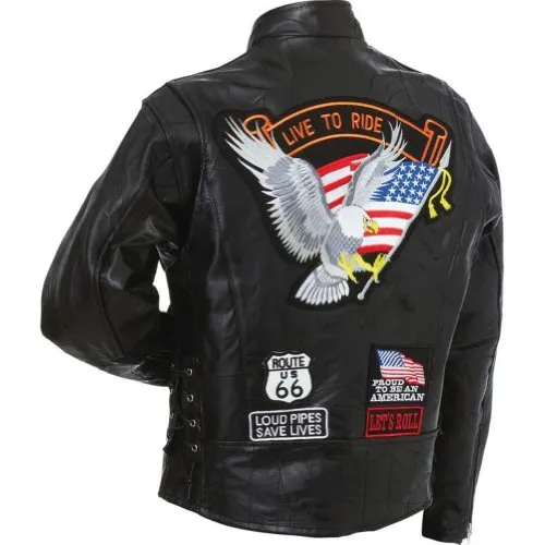 Genuine Buffalo Leather Motorcycle Jacket